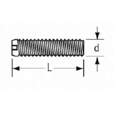 Šrouby celoplastové - bez hlavy