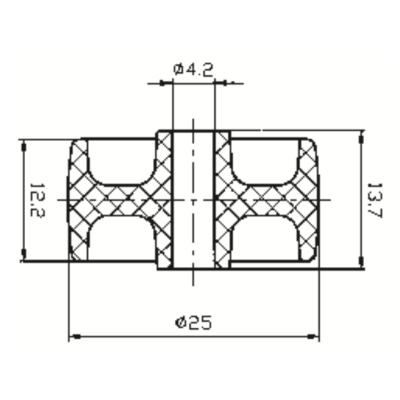 Série 30 - Kolečko ø 25