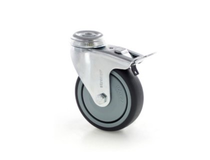 Přístrojové kolečko - s otvorem a brzdou